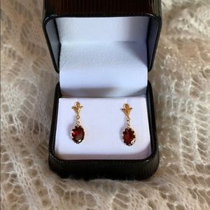 Garnet earrings